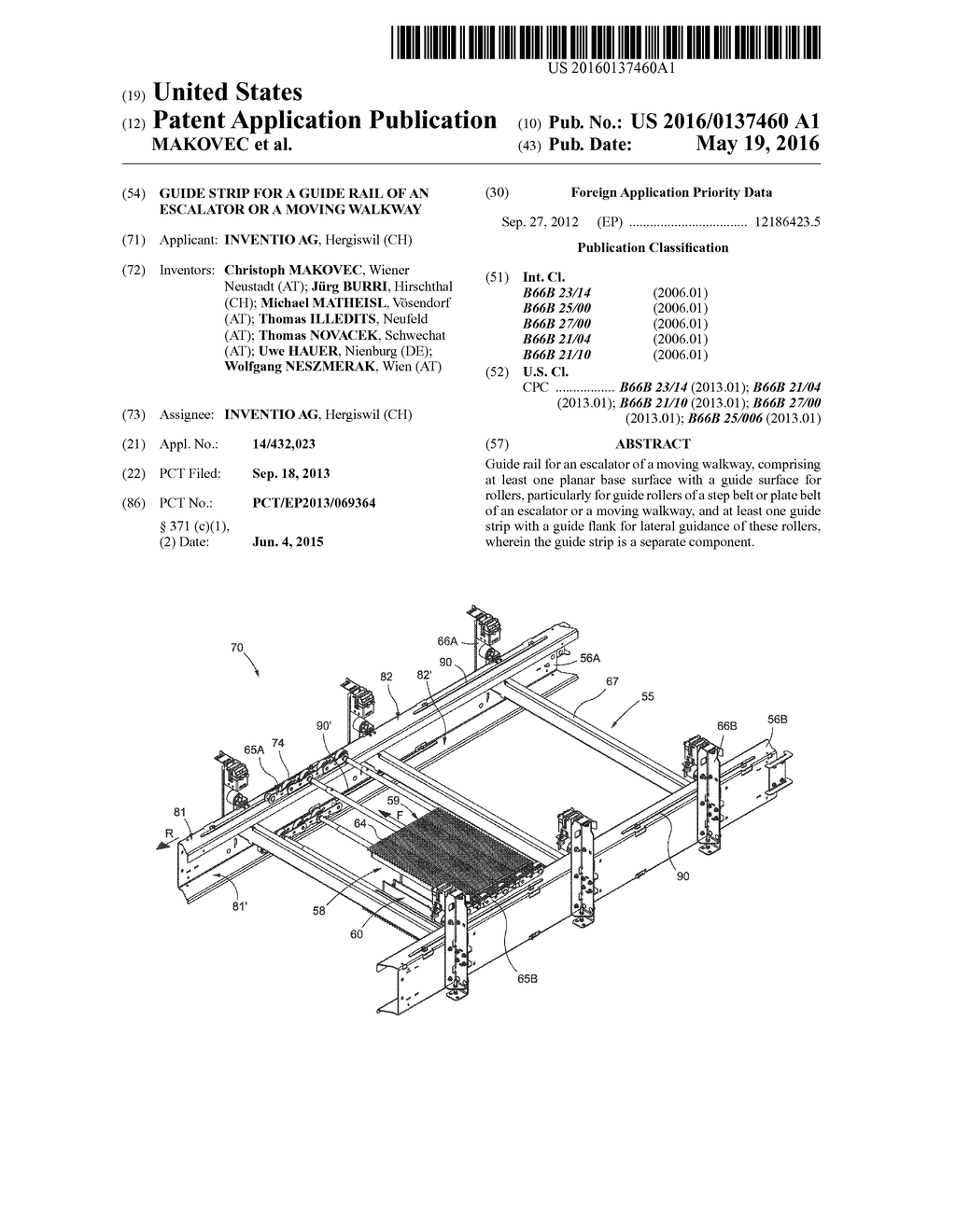 GUIDE STRIP FOR A GUIDE RAIL OF AN ESCALATOR OR A MOVING WALKWAY - diagram, schematic, and image 01