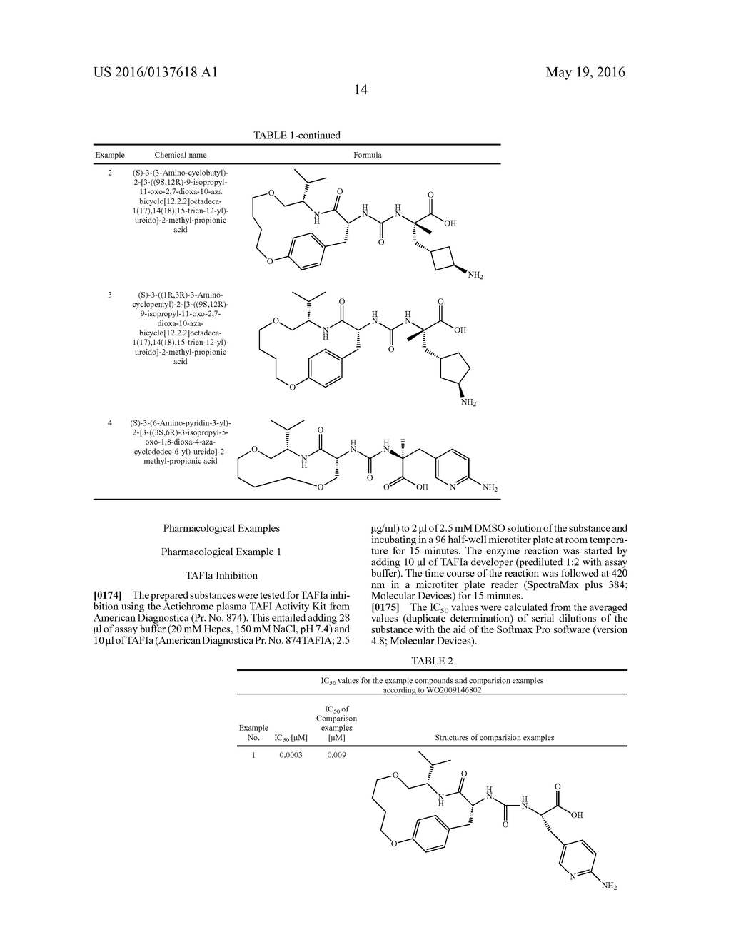 Macrocyclic Urea Derivatives as Inhibitors of TAFIa, Their Preparation and     Their Use as Pharmaceuticals - diagram, schematic, and image 15