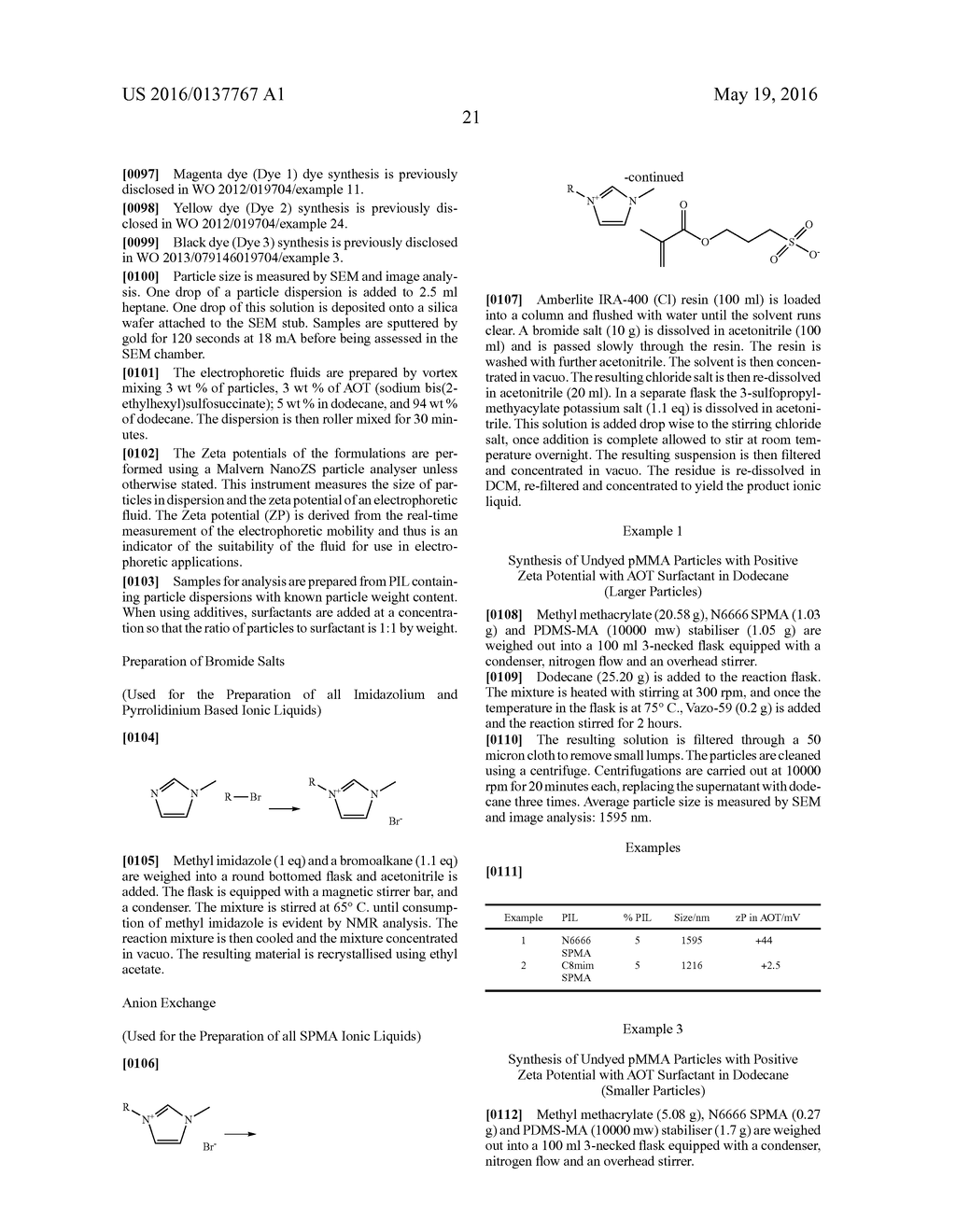 PARTICLES FOR ELECTROPHORETIC DISPLAYS - diagram, schematic, and image 22