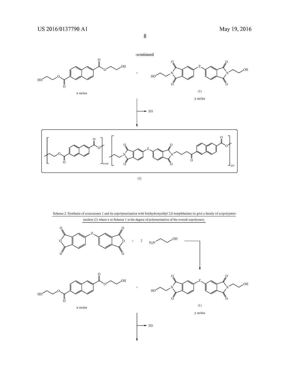 COPOLYESTERIMIDES DERIVED FROM     N,N'-BIS-(HYDROXYALKYL)-BENZOPHENONE-3,3',4,4'-TETRACARBOXYLIC DIIMIDE     AND FILMS MADE THEREFROM - diagram, schematic, and image 09