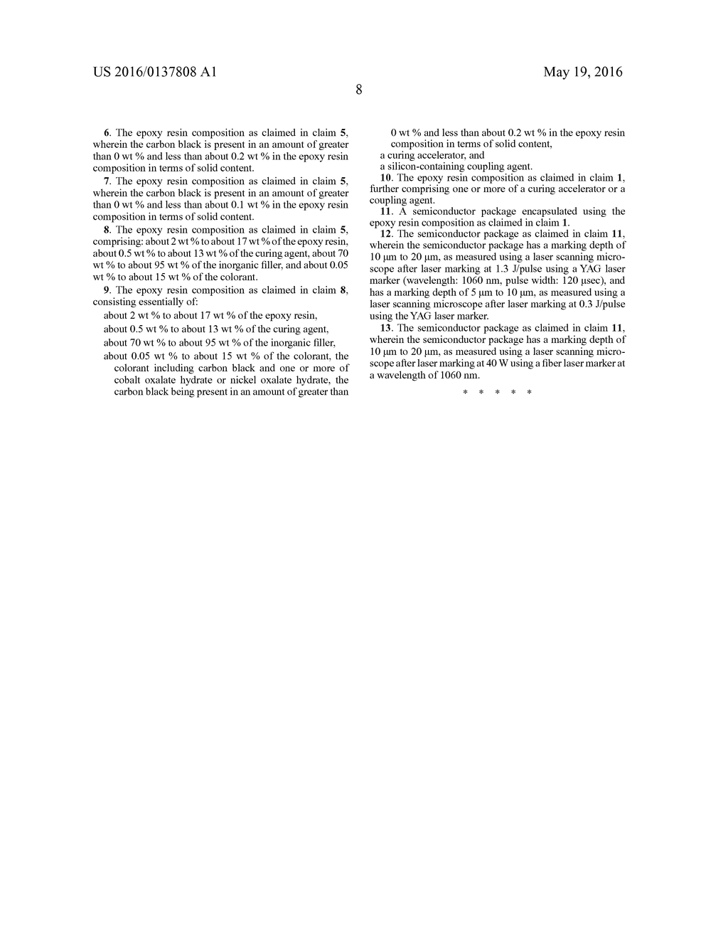 EPOXY RESIN COMPOSITION FOR ENCAPSULATING SEMICONDUCTOR PACKAGE AND     SEMICONDUCTOR PACKAGE ENCAPSULATED USING THE SAME - diagram, schematic, and image 10