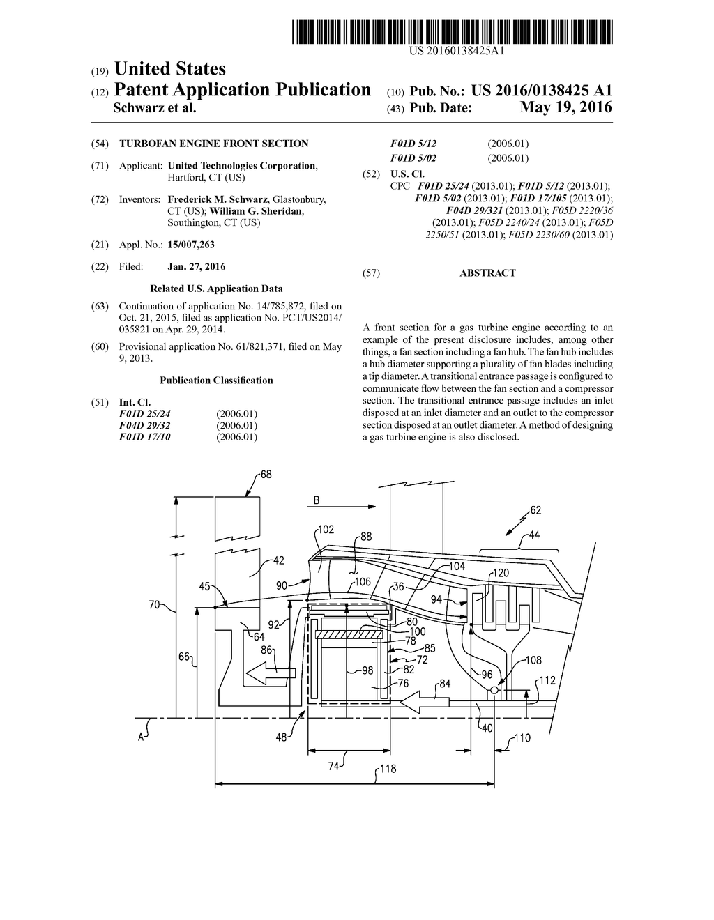 TURBOFAN ENGINE FRONT SECTION - diagram, schematic, and image 01