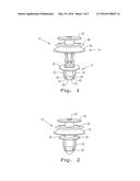 PUSH-IN FASTENER diagram and image