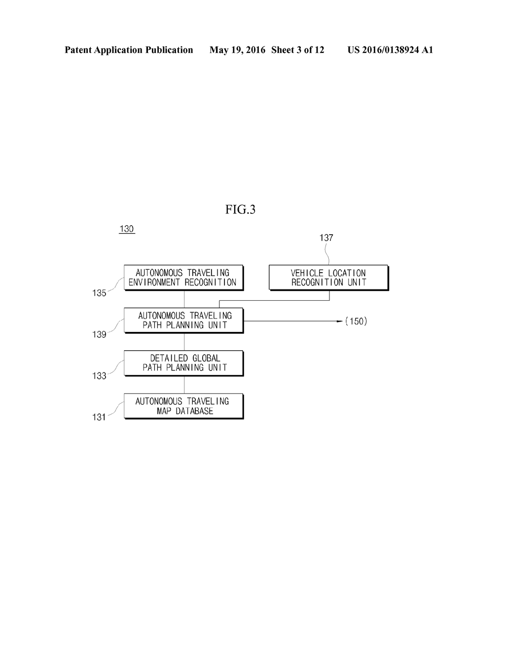 VEHICLE AUTONOMOUS TRAVELING SYSTEM, AND VEHICLE TRAVELING METHOD USING     THE SAME - diagram, schematic, and image 04