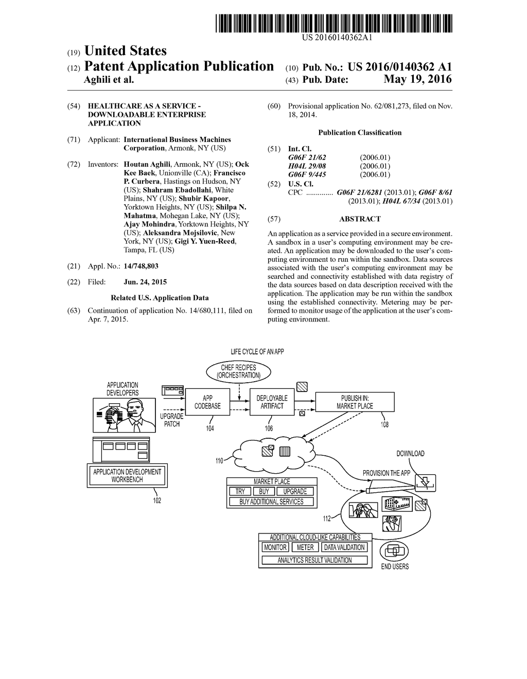 HEALTHCARE AS A SERVICE - DOWNLOADABLE ENTERPRISE APPLICATION - diagram, schematic, and image 01