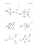 MATERIAL FOR ORGANIC ELECTROLUMINESCENT DEVICE AND ORGANIC     ELECTROLUMINESCENT DEVICE USING THE SAME diagram and image