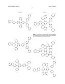 MATERIAL FOR ORGANIC ELECTROLUMINESCENT DEVICE AND ORGANIC     ELECTROLUMINESCENT DEVICE USING THE SAME diagram and image