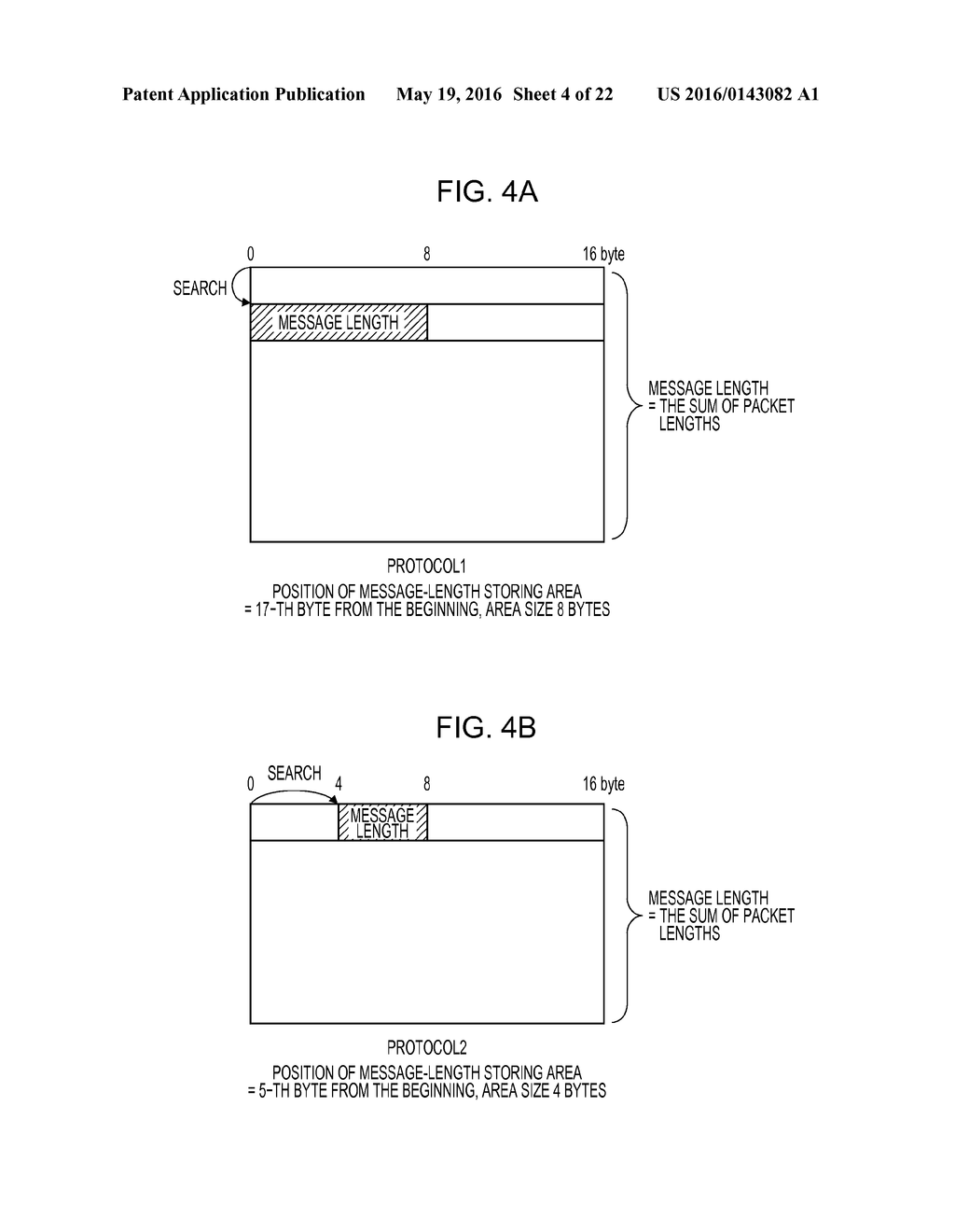 METHOD FOR DETECTING A MESSAGE FROM A GROUP OF PACKETS TRANSMITTED IN A     CONNECTION - diagram, schematic, and image 05