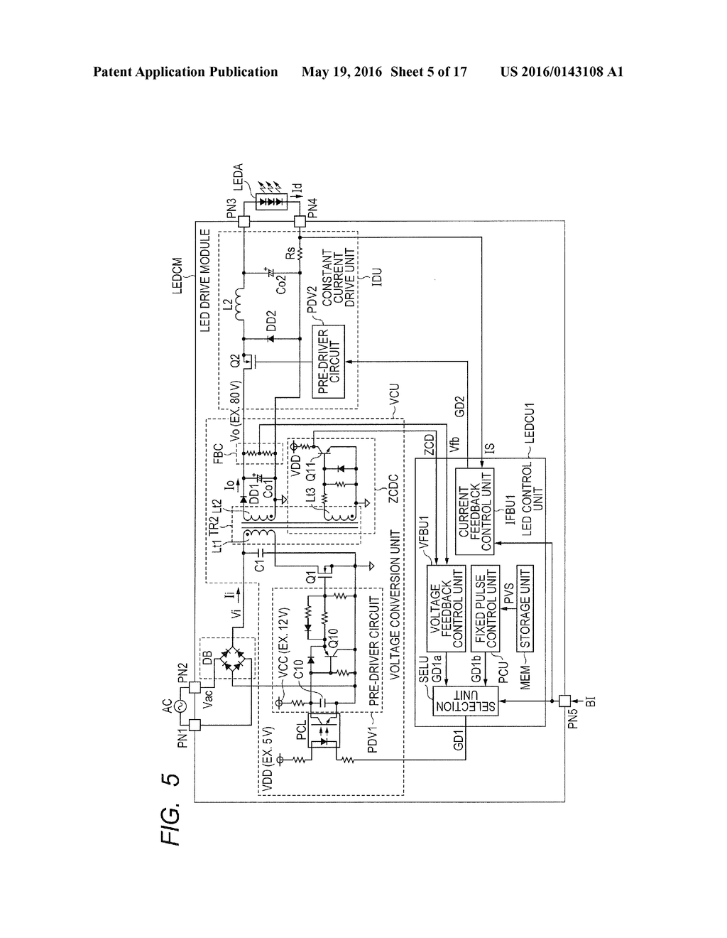 LED DRIVE METHOD AND LED DRIVE DEVICE - diagram, schematic, and image 06