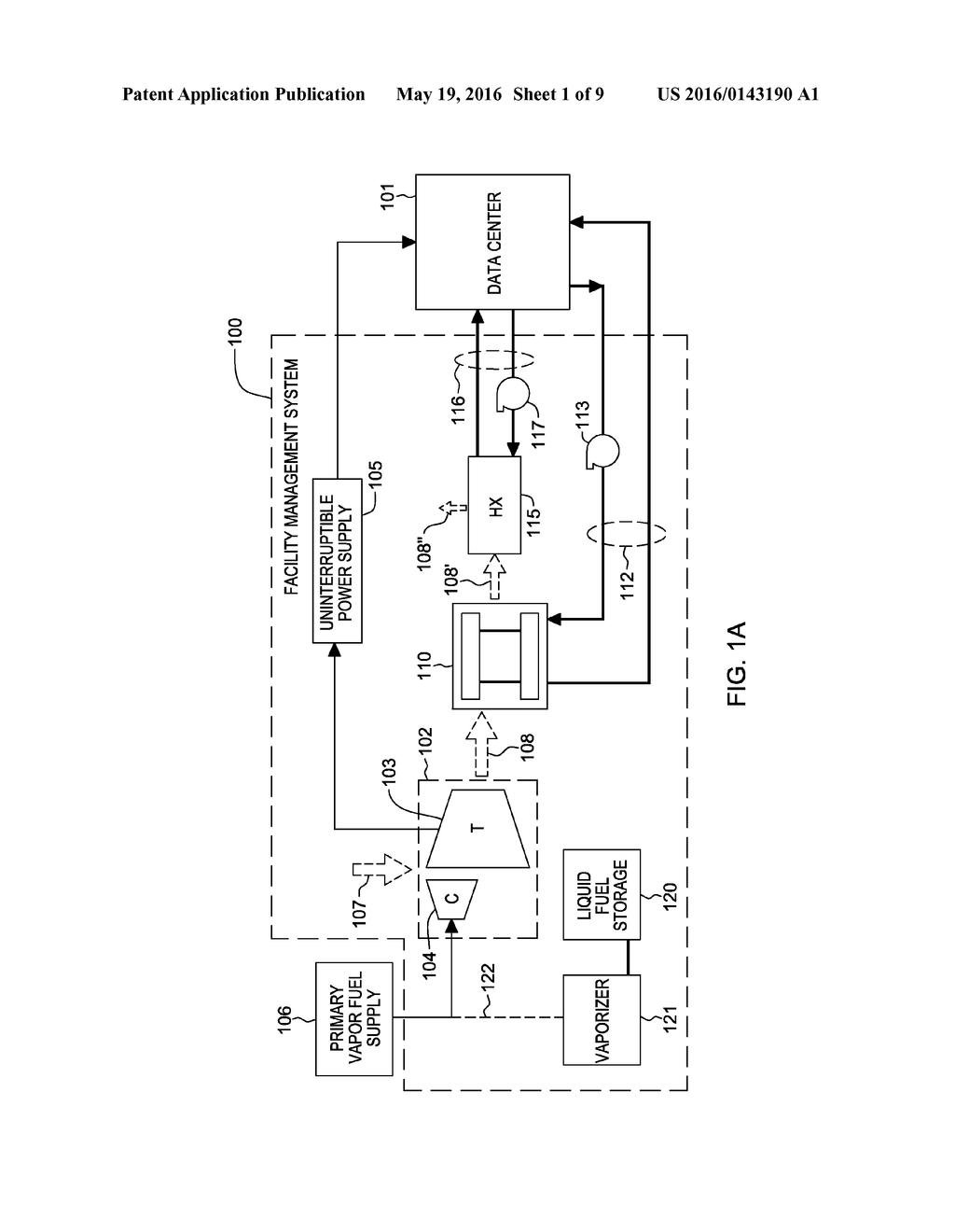 FUEL VAPORIZATION USING DATA CENTER WASTE HEAT - diagram, schematic, and image 02