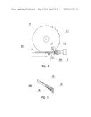 Method and member for guiding a strand of filter fibers and filter rod     making machine diagram and image