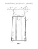 Upright Garment Bag with an Interior and Exterior Hanging System diagram and image