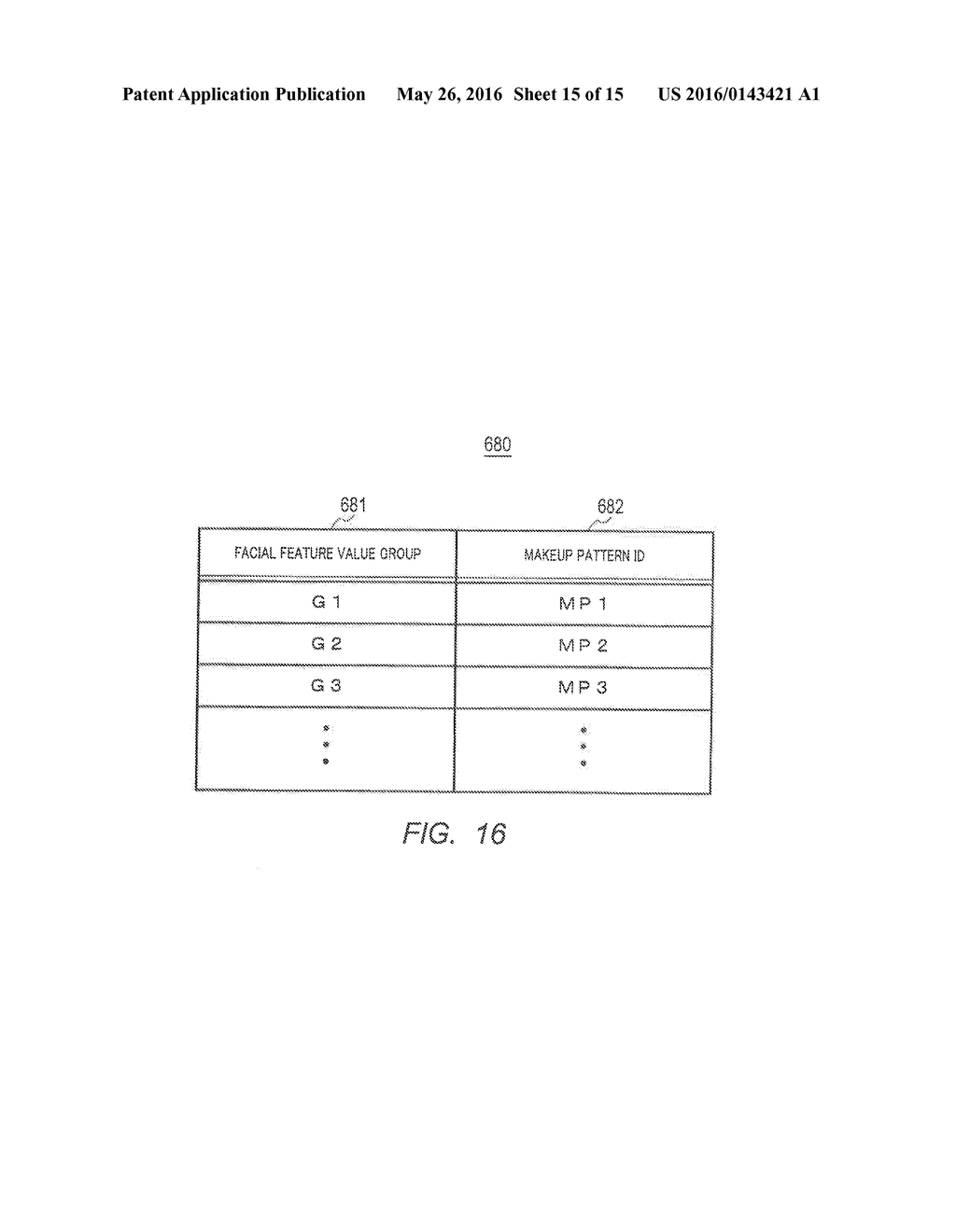 MAKEUP APPLICATION ASSISTANCE DEVICE, MAKEUP APPLICATION ASSISTANCE     SYSTEM, AND MAKEUP APPLICATION ASSISTANCE METHOD - diagram, schematic, and image 16