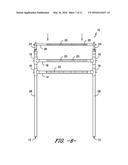 TRANSPORTABLE TELESCOPING FISHING ROD RACK diagram and image