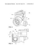 DISHWASHER DRAIN ASSEMBLIES HAVING OVERMOLDED VOLUTES diagram and image