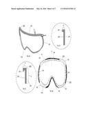 GOGGLE SYSTEM WITH AN INTERCHANGEABLE LENS diagram and image