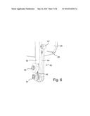 MOUNTING BRACKET FOR HOLDING A CYLINDRICAL TANK WITH A LOCKING MECHANISM     RESPONSIVE TO LATERAL FORCE diagram and image