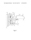 MOUNTING BRACKET FOR HOLDING A CYLINDRICAL TANK WITH A LOCKING MECHANISM     RESPONSIVE TO LATERAL FORCE diagram and image