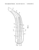 Hockey-Stick Blade with Tailored Performance Regions diagram and image