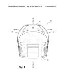 DECORATIVE FOOTBALL HELMET diagram and image