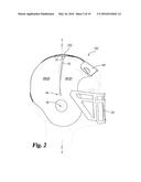 DECORATIVE FOOTBALL HELMET diagram and image