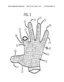 GOLF GLOVE WITH APERTURE FOR ENHANCED TACTILE CAPABILITIES diagram and image