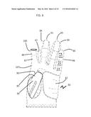 GOLF GLOVE WITH APERTURE FOR ENHANCED TACTILE CAPABILITIES diagram and image