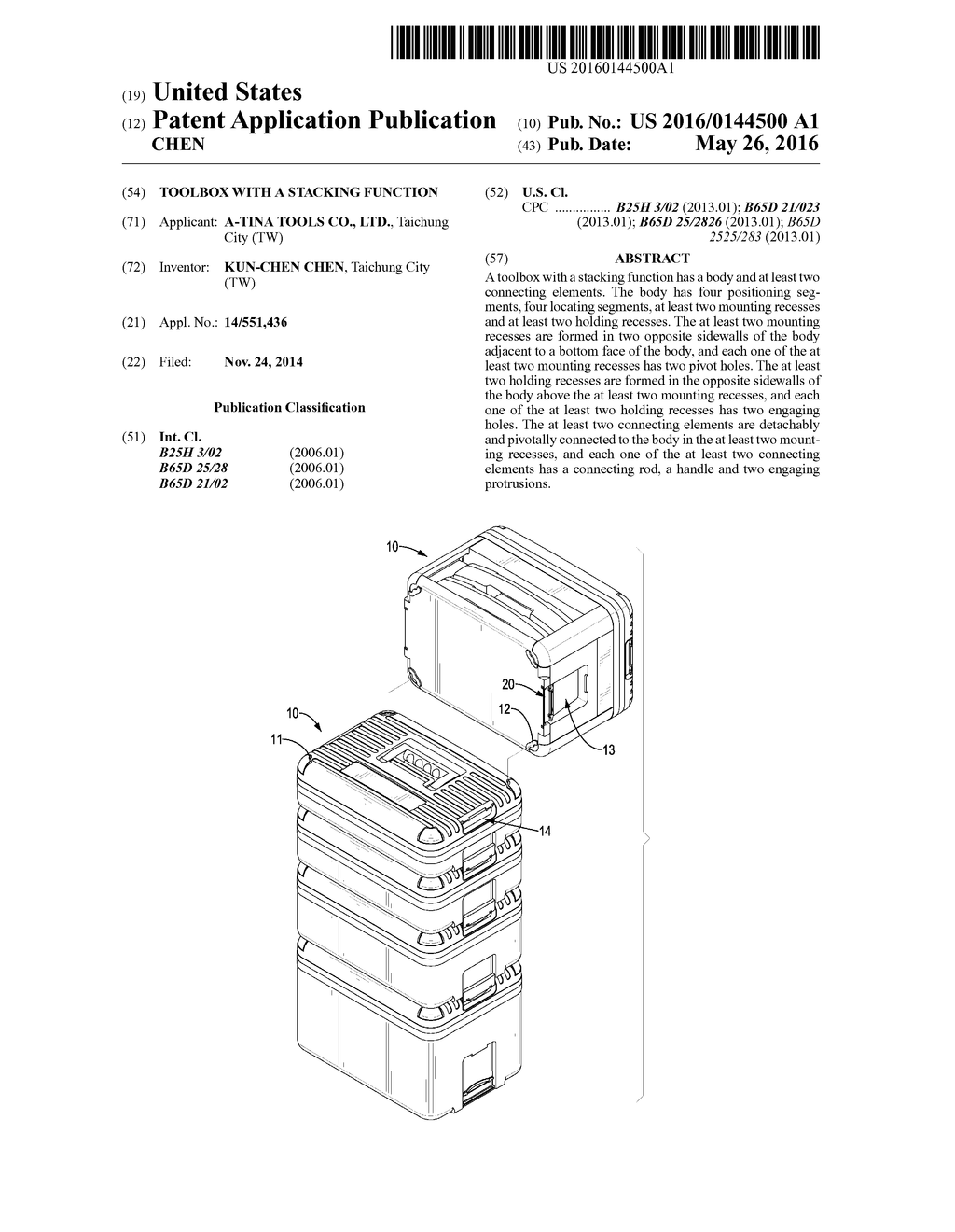 TOOLBOX WITH A STACKING FUNCTION - diagram, schematic, and image 01