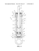 SHOCK ABSORBERS HAVING A COMPOSITE BASE ASSEMBLY WITH AN OVER-MOLDED     CLOSURE INSERT diagram and image