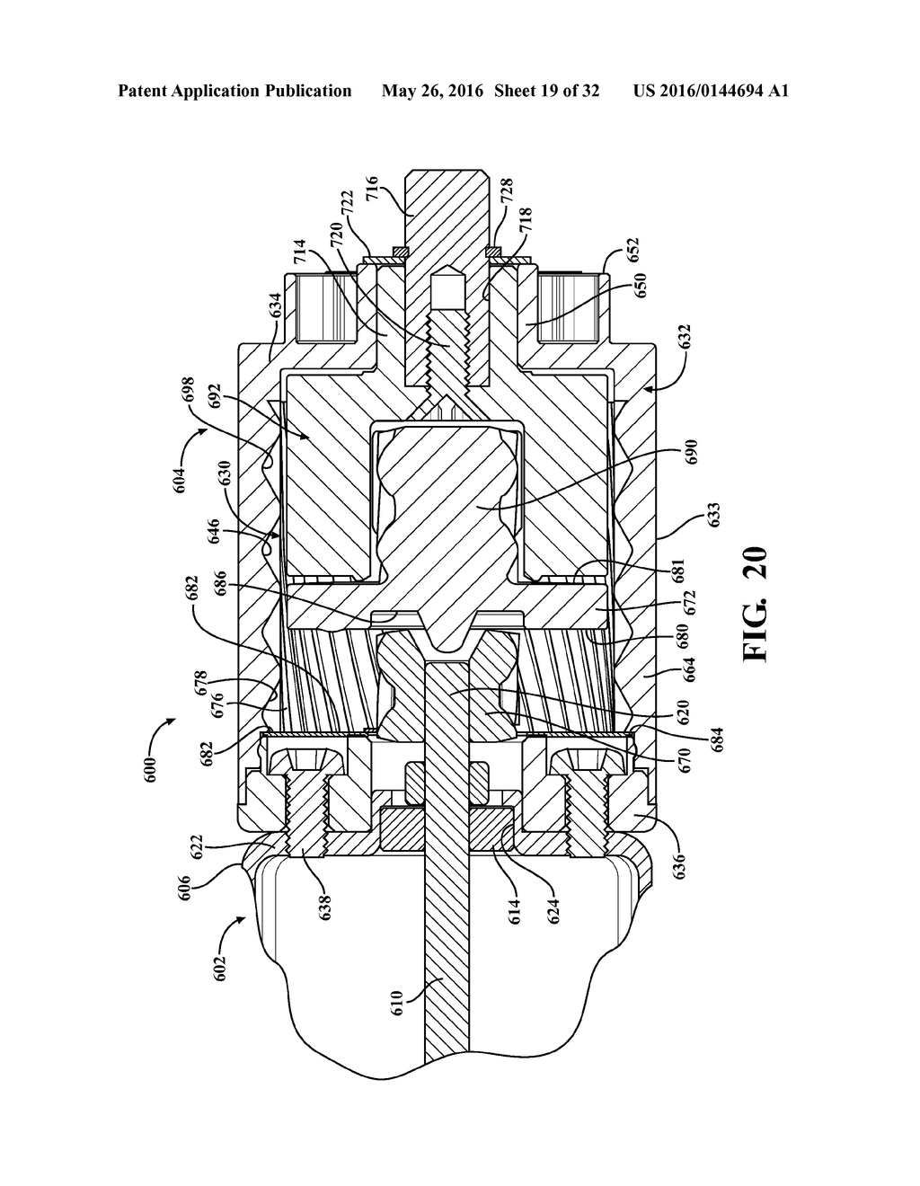 ELECTROMECHANICAL STRUT WITH MOTOR-GEARBOX ASSEMBLY HAVING DUAL STAGE     PLANETARY GEARBOX - diagram, schematic, and image 20