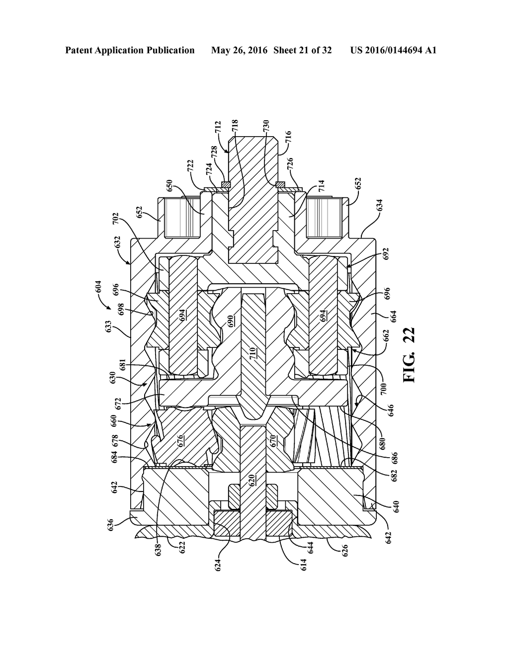 ELECTROMECHANICAL STRUT WITH MOTOR-GEARBOX ASSEMBLY HAVING DUAL STAGE     PLANETARY GEARBOX - diagram, schematic, and image 22