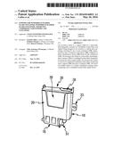 SUPPORT FOR WINDSHIELD WASHER FLUID CONTAINER, WINDSHIELD WASHER FLUID     CONTAINER, AND DEVICE COMPRISING SAID SUPPORT AND CONTAINER diagram and image