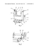 SUPPORT FOR WINDSHIELD WASHER FLUID CONTAINER, WINDSHIELD WASHER FLUID     CONTAINER, AND DEVICE COMPRISING SAID SUPPORT AND CONTAINER diagram and image