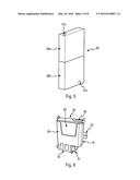 SUPPORT FOR WINDSHIELD WASHER FLUID CONTAINER, WINDSHIELD WASHER FLUID     CONTAINER, AND DEVICE COMPRISING SAID SUPPORT AND CONTAINER diagram and image