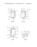 SUPPORT FOR WINDSHIELD WASHER FLUID CONTAINER, WINDSHIELD WASHER FLUID     CONTAINER, AND DEVICE COMPRISING SAID SUPPORT AND CONTAINER diagram and image