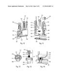 SUPPORT FOR WINDSHIELD WASHER FLUID CONTAINER, WINDSHIELD WASHER FLUID     CONTAINER, AND DEVICE COMPRISING SAID SUPPORT AND CONTAINER diagram and image