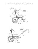 STROLLER FOR A CHILD WHICH IS CONVERTIBLE INTO BICYCLE TRAILER diagram and image