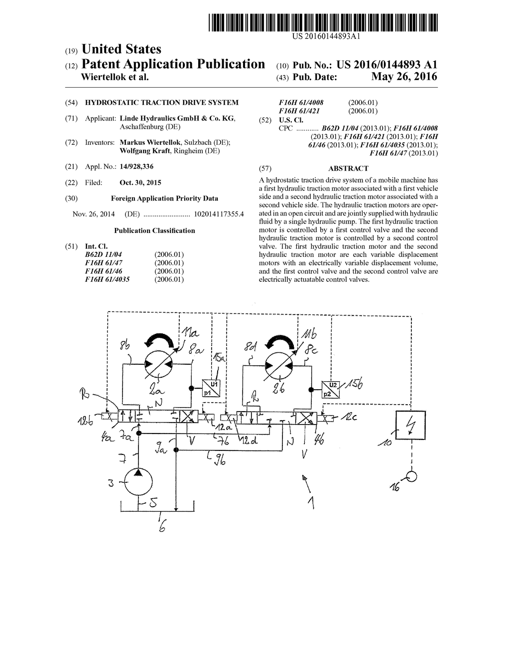 Hydrostatic Traction Drive System - diagram, schematic, and image 01