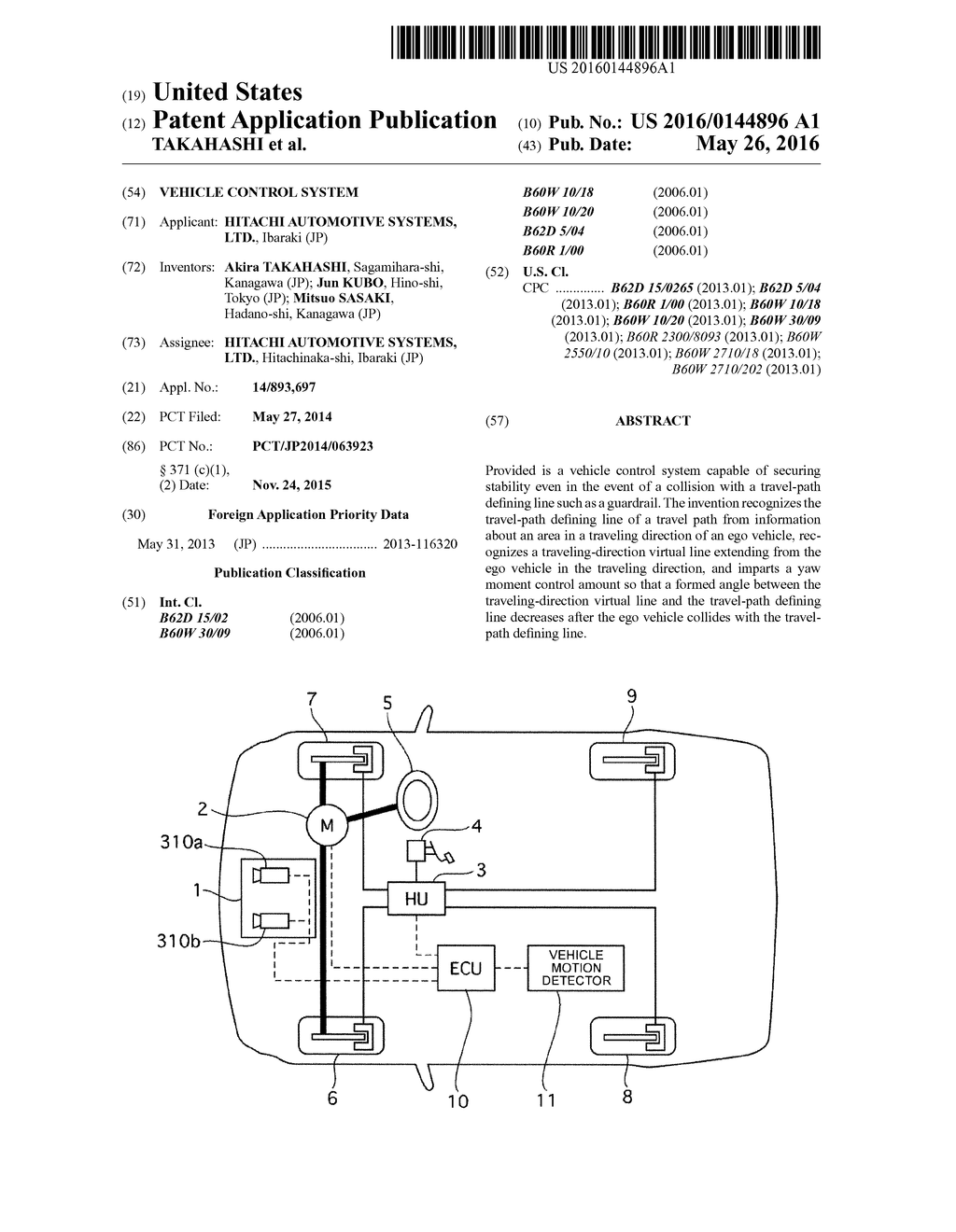 VEHICLE CONTROL SYSTEM - diagram, schematic, and image 01