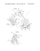 SYSTEM AND METHODS FOR WITH A FIRST AND A SECOND HAND OPERATED CONTROL,     CONTROLLING MOTION ON A WORK TOOL FOR A CONSTRUCTION MACHINE diagram and image