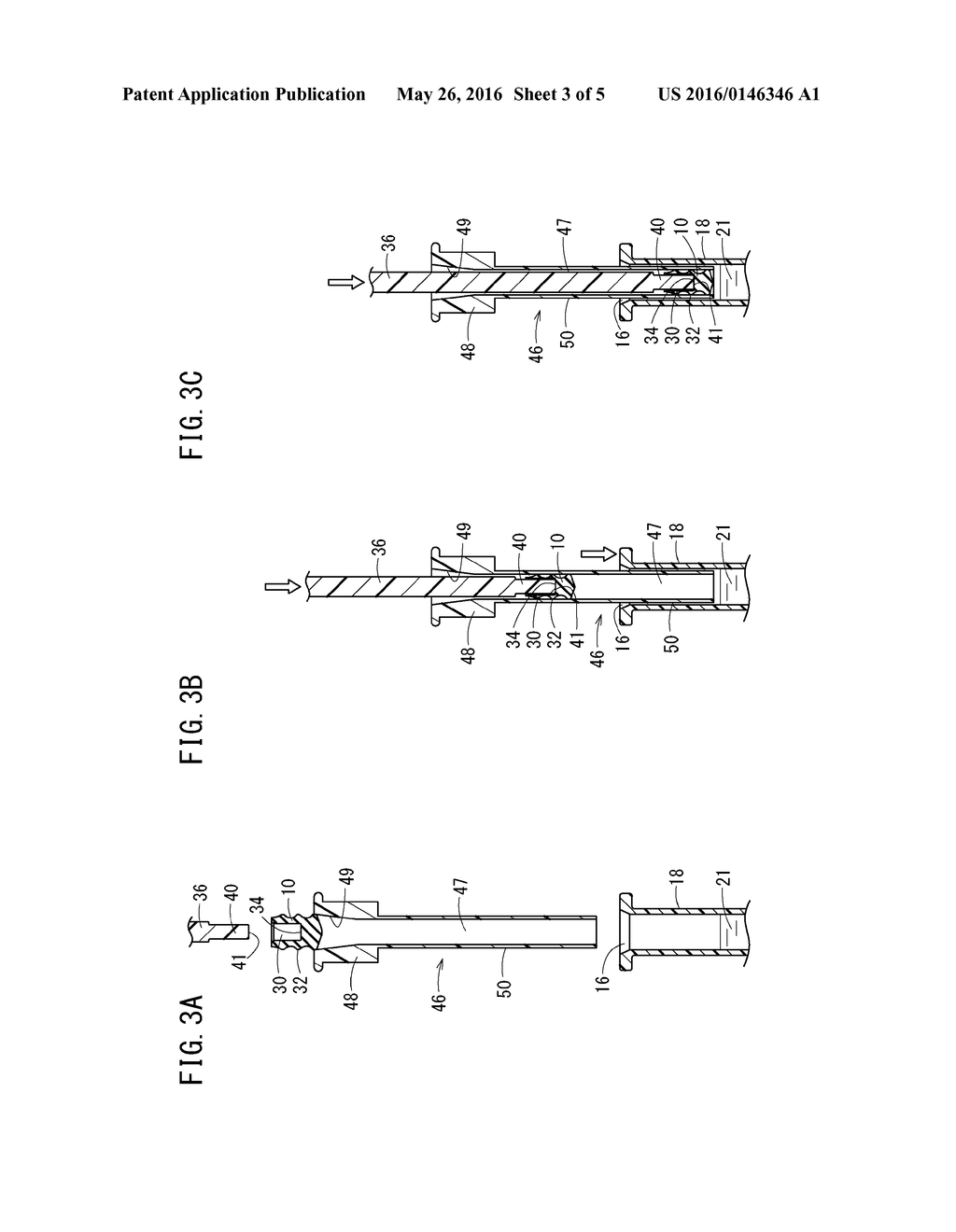 GASKET INSERTION METHOD FOR MOUNTING GASKET INSIDE OUTER CYLINDER OF     SYRINGE, AND GASKET FOR MOUNTING - diagram, schematic, and image 04