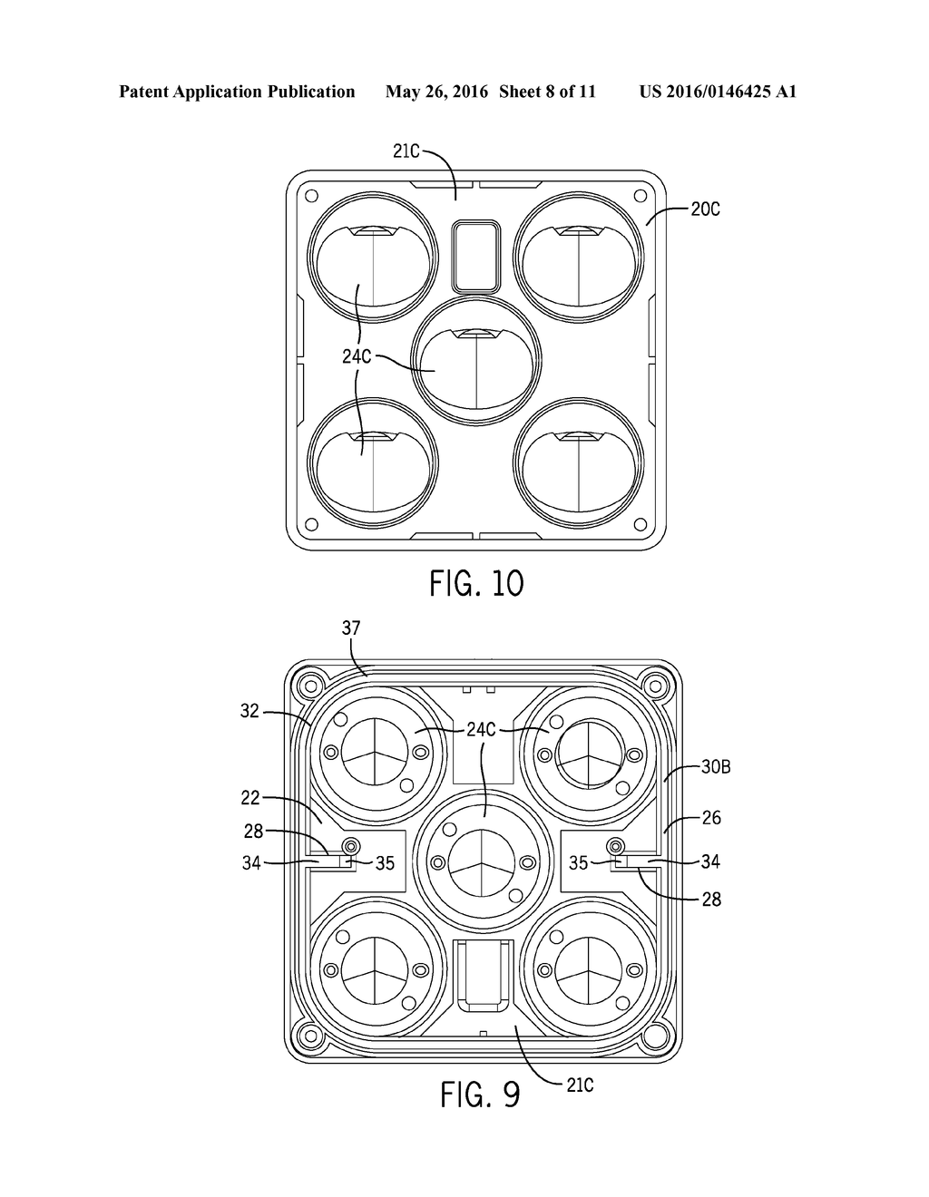 OPTICAL MEMBER WITH IN-SITU-FORMED GASKET AND METHOD OF MANUFACTURE - diagram, schematic, and image 09