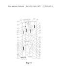 FLUIDIZED-BED BOILER INTEGRATING MULTIFUNCTIONAL INERTIA-GRAVITY SEPARATOR     WITH MULTIPLE FURNACE PROFILES diagram and image