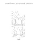 FLUIDIZED-BED BOILER INTEGRATING MULTIFUNCTIONAL INERTIA-GRAVITY SEPARATOR     WITH MULTIPLE FURNACE PROFILES diagram and image