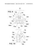 Wearable propping display apparatus diagram and image