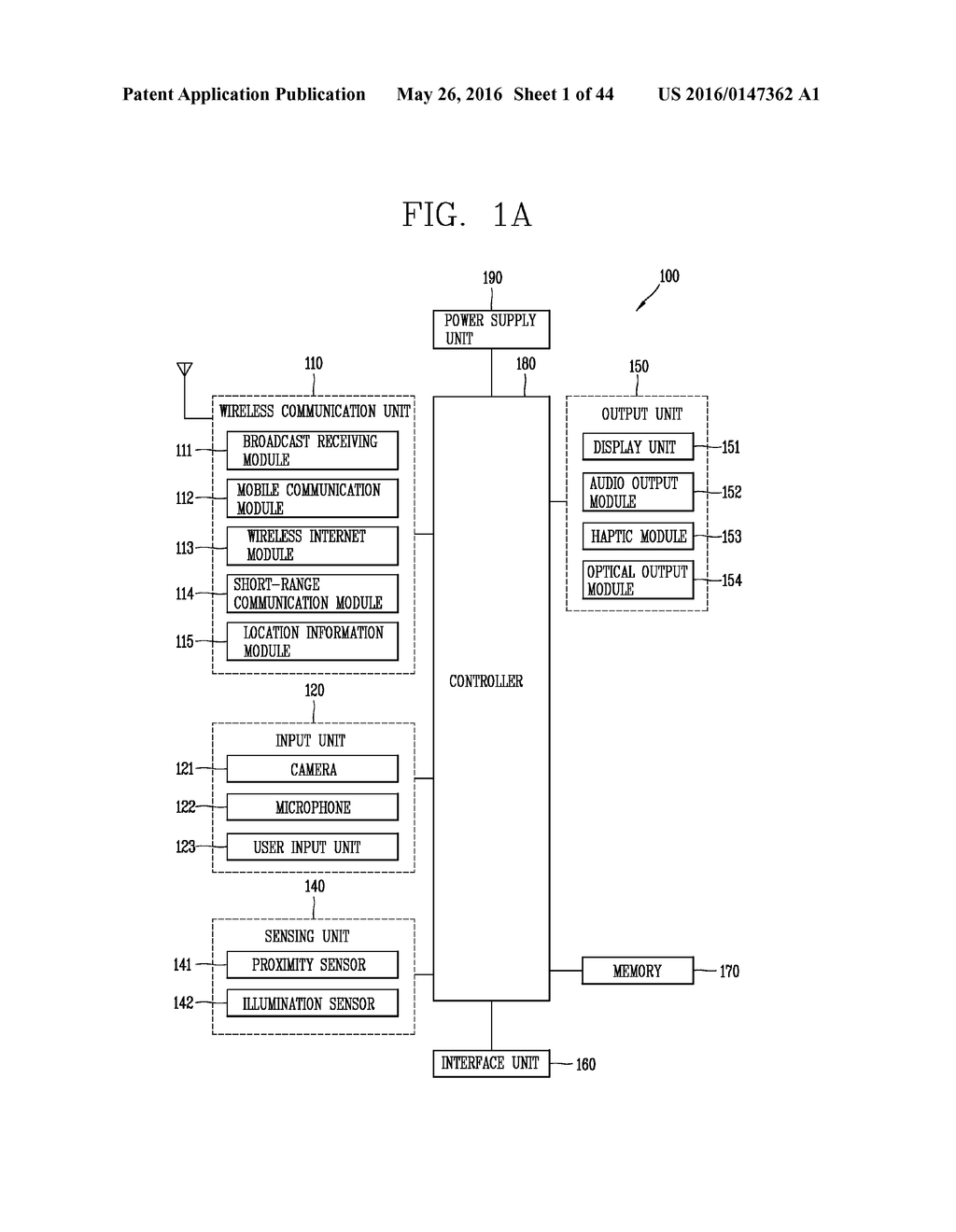 MOBILE TERMINAL AND METHOD FOR CONTROLLING THE SAME - diagram, schematic, and image 02