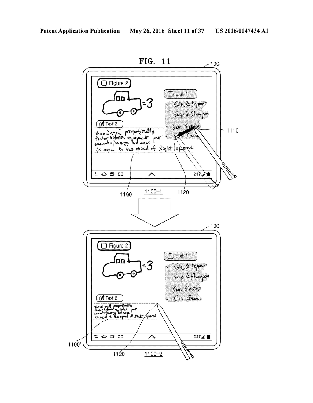 DEVICE AND METHOD OF PROVIDING HANDWRITTEN CONTENT IN THE SAME - diagram, schematic, and image 12