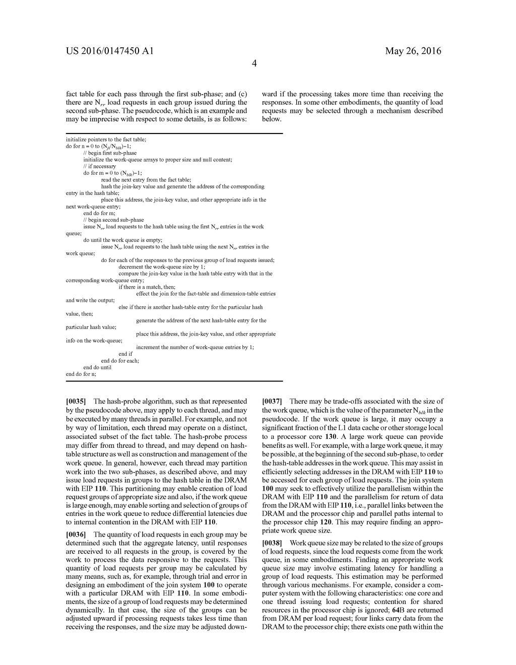 HIGH-PERFORMANCE HASH JOINS USING MEMORY WITH EXTENSIVE INTERNAL     PARALLELISM - diagram, schematic, and image 13