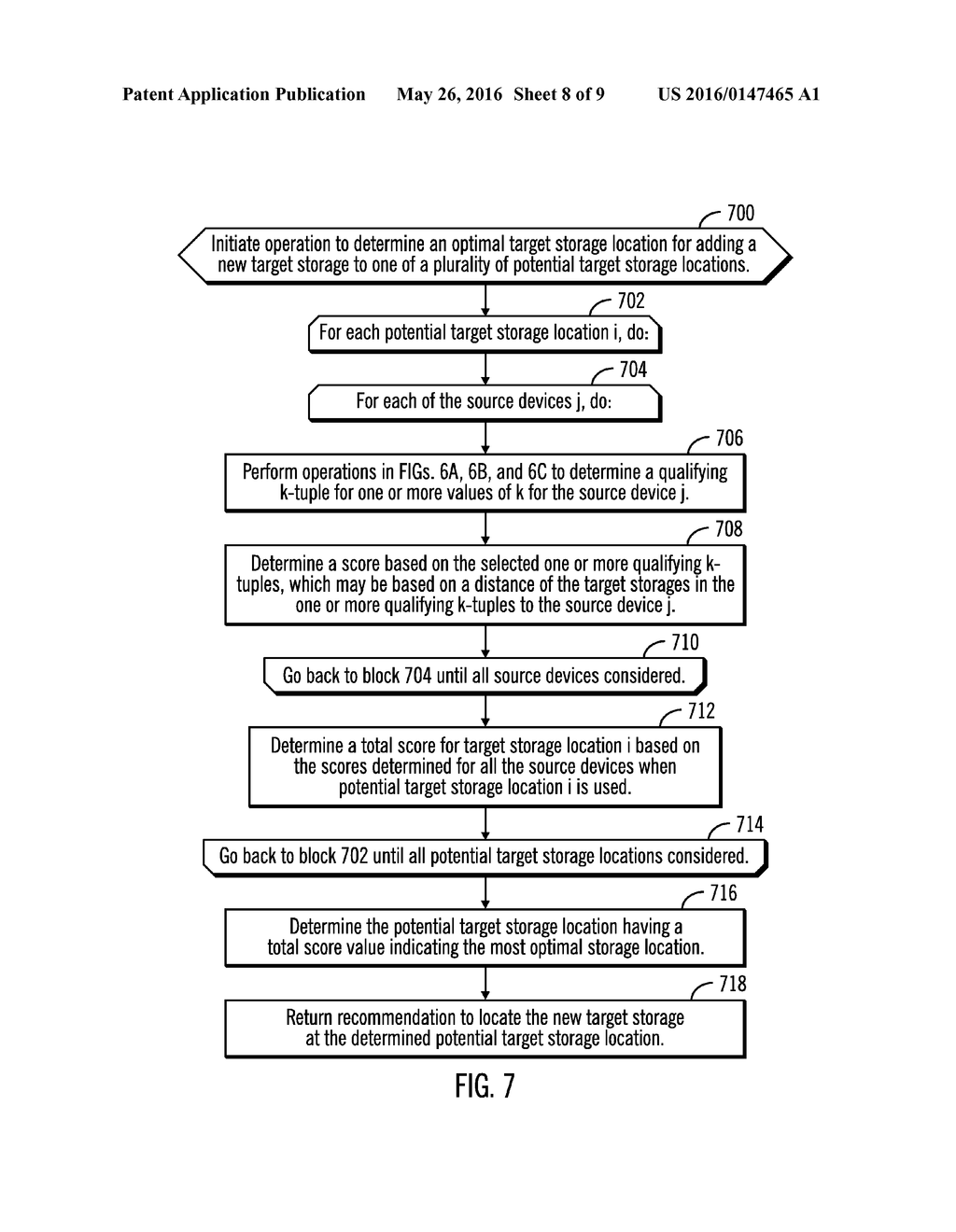 USING GEOGRAPHICAL LOCATION INFORMATION TO PROVISION A TARGET STORAGE FOR     A SOURCE DEVICE - diagram, schematic, and image 09