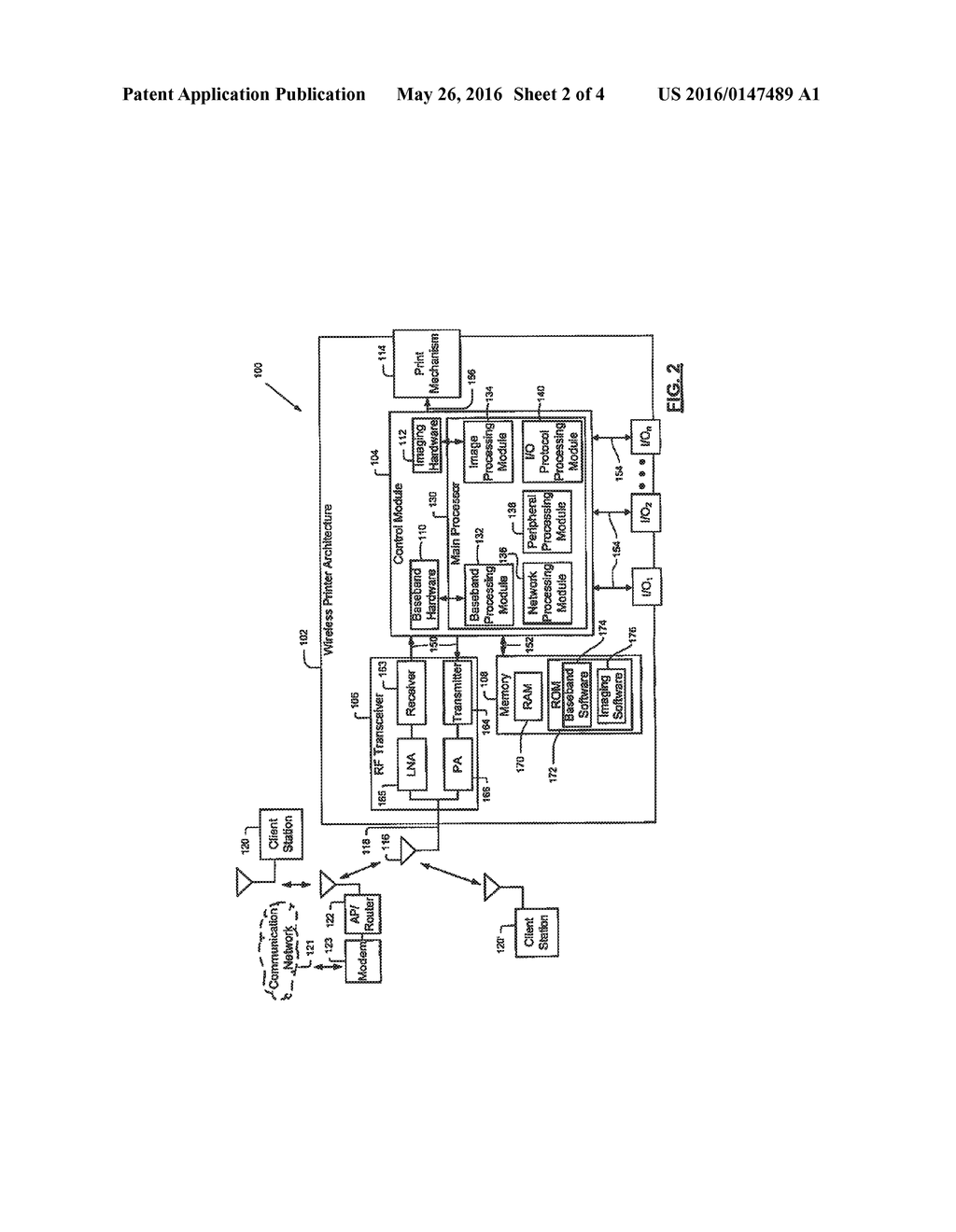 METHODS AND APPARATUS FOR WIRELESSLY INITIATING PRINTING AT A PRINTER - diagram, schematic, and image 03